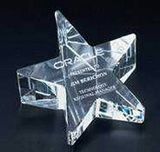 Custom 114-C606  - Slant Star Paperweight-Optic Crystal