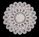 Blank Cotton Lace Doilies (Curly Cue), 4