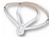 Blank White Double Strap Leather Carrying Belt