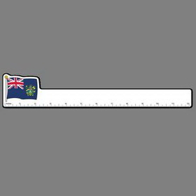 12" Ruler W/ Full Color Flag Of Pitcairn Islands
