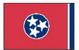 Custom Nylon Tennessee State Indoor/ Outdoor Flag (5'x8')