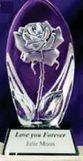 Custom Classic Crystal Rose Figure Award