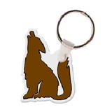 Custom Coyote Animal Key Tag