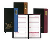Custom Lafayette Series Soft Cover 2 Tone Vinyl Weekly Planner w/ Pen / 1 Color