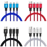 Custom 3 in 1 Multipal USB Charging Cable, 48.81