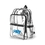 Custom Large CLEAR BACKPACK, Stadium Bag, Stadium Backpack, Security backpack, 13" L x 17.5" W x 6.25" H, Price/piece