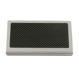 Custom Elegance Carbon Fiber Executive Gift Collection - Nickel Plated Card Case