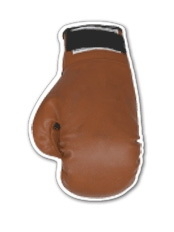 Custom 3.1-5 Sq. In. (B) Magnet - Boxing Glove, 30mm Thick