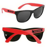 Neon Red Retro Custom Sunglasses