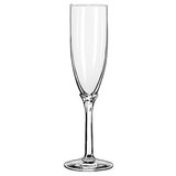 Custom 6 Oz. Champagne Flute Glass w/ Foliage Like Stem Top