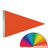 Blank 2' x 3' Solid Color Pennants with Heading & Grommets