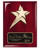 Custom Rosewood Plaque with Star Casting, 8