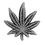 Custom Pot (Cannabis, Marijuana) Leaf Lapel Pin, 1" L x 1" W x 0.06" Thick, Price/piece