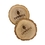 Custom Natural Wooden Coaster Set (set of 2), 3.9" D x 0.4" H, Price/piece