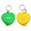Custom Heart Shape Measure Keychain, 2" L x 2" W x 1/2" H, Price/piece