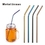 Custom Bent Metal Straws, 8.5 Inch Length, 0.25 Inch Diameter, 215*6 MM, 0.25" Diameter x 10.5" H, Price/piece