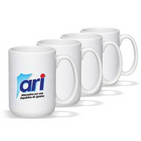 Coffee mug, 15 oz. El Grande Photo Mug, Ceramic Mug, Personalised Mugs, Custom Mugs, Advertising Mug, 4.5" H x 3.25" Diameter x 3.25" Diameter