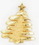 Custom Christmas Tree w/ Star Stock Cast Pin, Price/piece