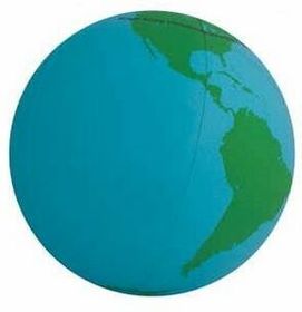Custom 16" Inflatable Globe Earth Ball