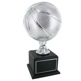 Custom Silver Basketball Trophy (17