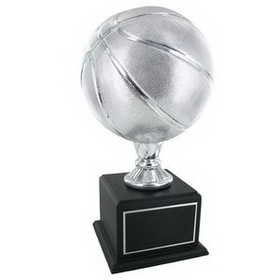 Custom Silver Basketball Trophy (17")