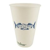 Custom Eco Friendly 16 Oz. Solid White Cup (High Lines)
