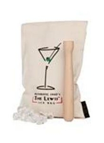 Custom The Lewis Ice Bag w/ Beechwood Muddler, 10 3/4" H x 7 1/2" W