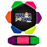 Custom Neon 6 Color Crayon Wheel With Full Color Decal, 2 7/16