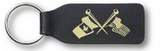 Custom Long Rectangle 2-Sided E-Con-O Leather Glued Key Tag