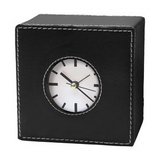 Custom Leatherette Desk Clock, 6