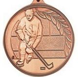 Custom 500 Series Stock Medal (Male Hockey Player) Gold, Silver, Bronze