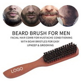 Custom Bristle Beard Comb Brush, 8 1/2