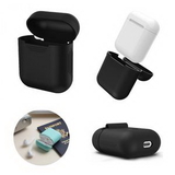 Custom Silicone Airpods Wireless Earphones Charging Case Cover, 2 1/8