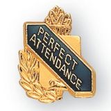 Blank Enameled & Epoxy Domed Scholastic Award Pin (Perfect Attendance), 5/8