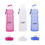 Custom 17OZ Silicone Collapsible Water Bottle, 9" L x 2 3/4" D, Price/piece