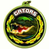Custom TM Medal Series w/ Gators Scholastic Mascot Mylar Insert
