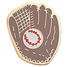Blank Gold Enameled Chenille Letter Pin (Baseball Glove)