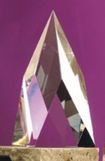 Custom Optical Crystal Peak Award (6