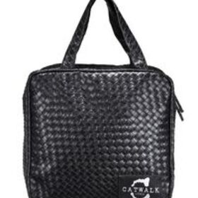 Custom Woven Travel Zippered Tote Bag, 10 1/2" L x 5 1/4" W x 10 1/2" H