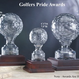 Custom Crystal Golfer's Pride Award (11.25