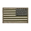 Blank Reversed Green U.S. American Flag Patch, 3.5" W x 2" H, Price/piece
