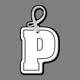 Custom Letter P Bag Tag