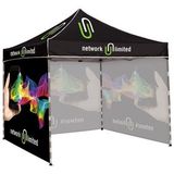 Custom 10' Square Canopy Tent With Three Full Walls