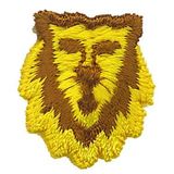 Custom Animal Embroidered Applique - Lion Face