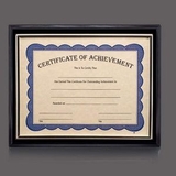 Custom Black & Gold Farnsworth Certificate Holder, 8.5
