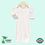 Custom White Infant Long Sleeve Cotton Gown, Price/piece