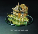 Custom CHINA Shanghai Yu Yuan Garden Crystal Award Trophy., 2.5