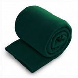 Blank Fleece Throw Blanket - Forest Green (Overseas) (50