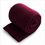 Blank Fleece Throw Blanket - Burgundy Red (50"X60"), Price/piece