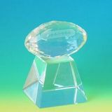 Custom Crystallize Football Trophy - Medium (Screened)
